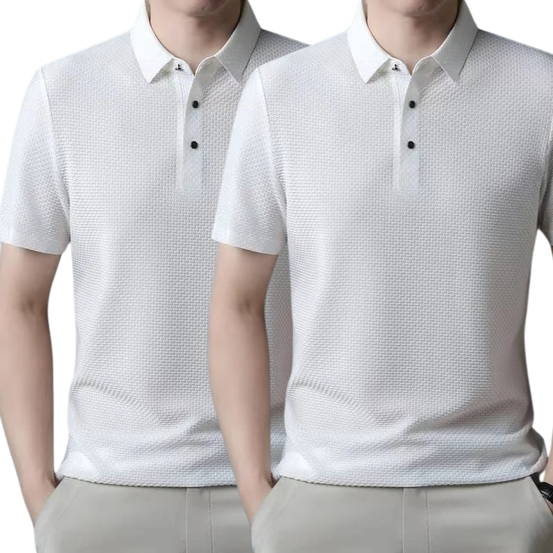 [BETAAL 1, NEEM 2] - Ultra Fresh Zijde Ice Polo Shirt + Gratis Horloge