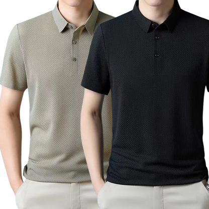 [BETAAL 1, NEEM 2] - Ultra Fresh Zijde Ice Polo Shirt + Gratis Horloge