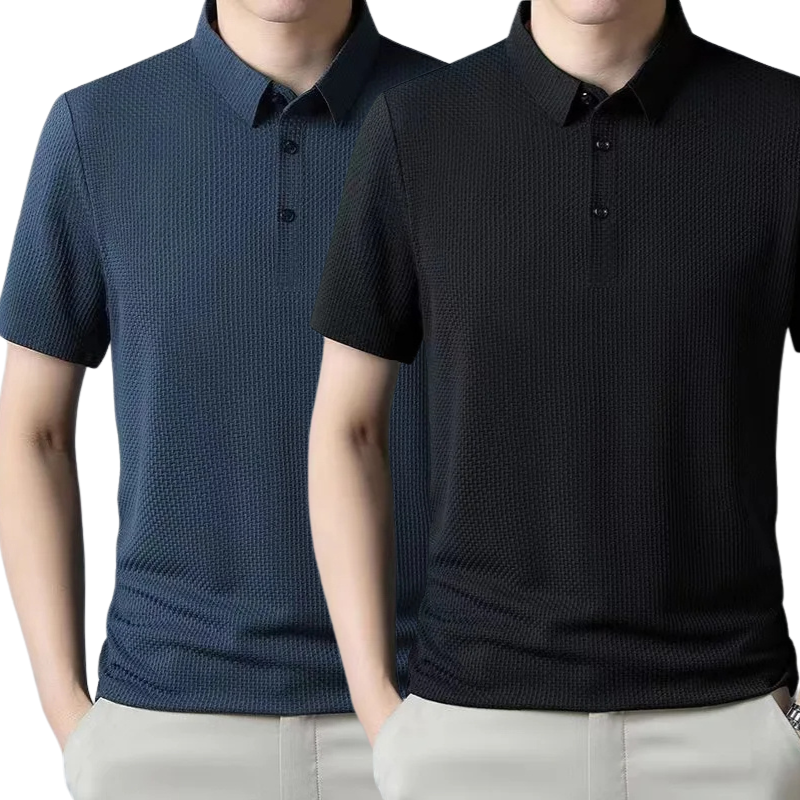 [BETAAL 1, NEEM 2] - Ultra Fresh Zijde Ice Polo Shirt + Gratis Horloge