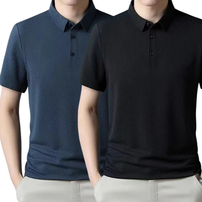 [BETAAL 1, NEEM 2] - Ultra Fresh Zijde Ice Polo Shirt + Gratis Horloge