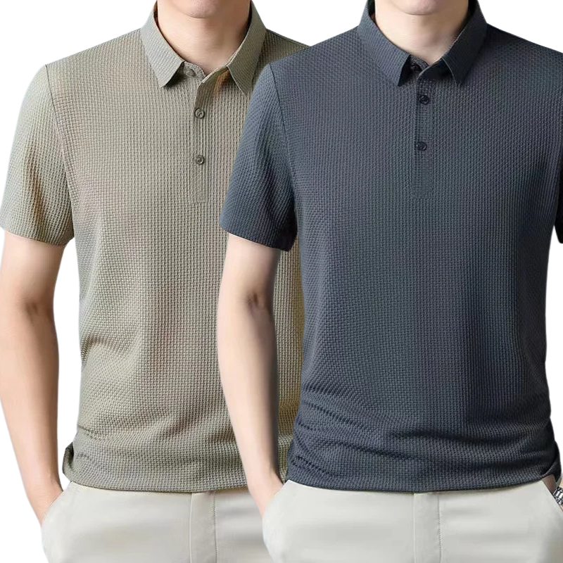 [BETAAL 1, NEEM 2] - Ultra Fresh Zijde Ice Polo Shirt + Gratis Horloge