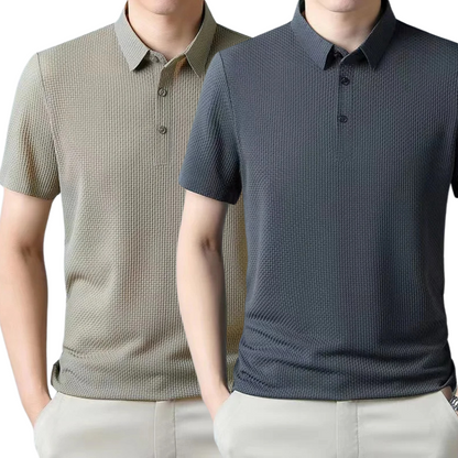 [BETAAL 1, NEEM 2] - Ultra Fresh Zijde Ice Polo Shirt + Gratis Horloge